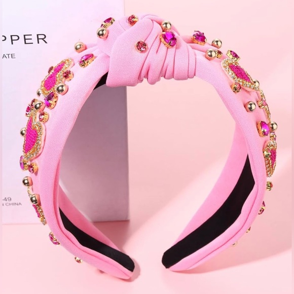 COPY - NWT Valentine’s Day Headband Love Heart Headband Jeweled Crystal Rhinest… main image 7